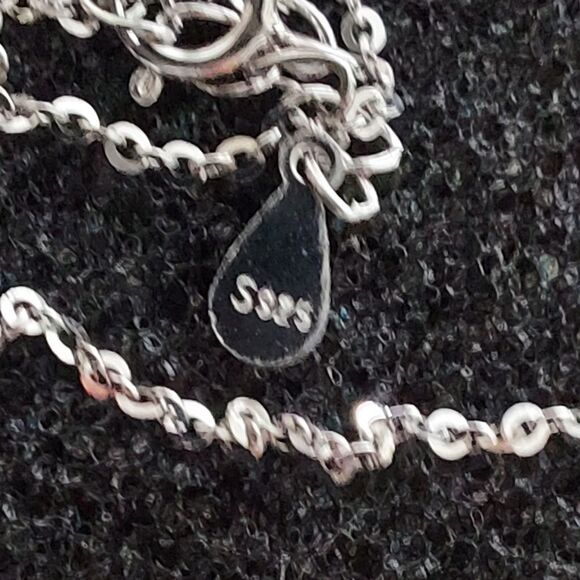 1 Carat Dancing Moissanite Sterling Silver Necklace - Picture 6 of 8